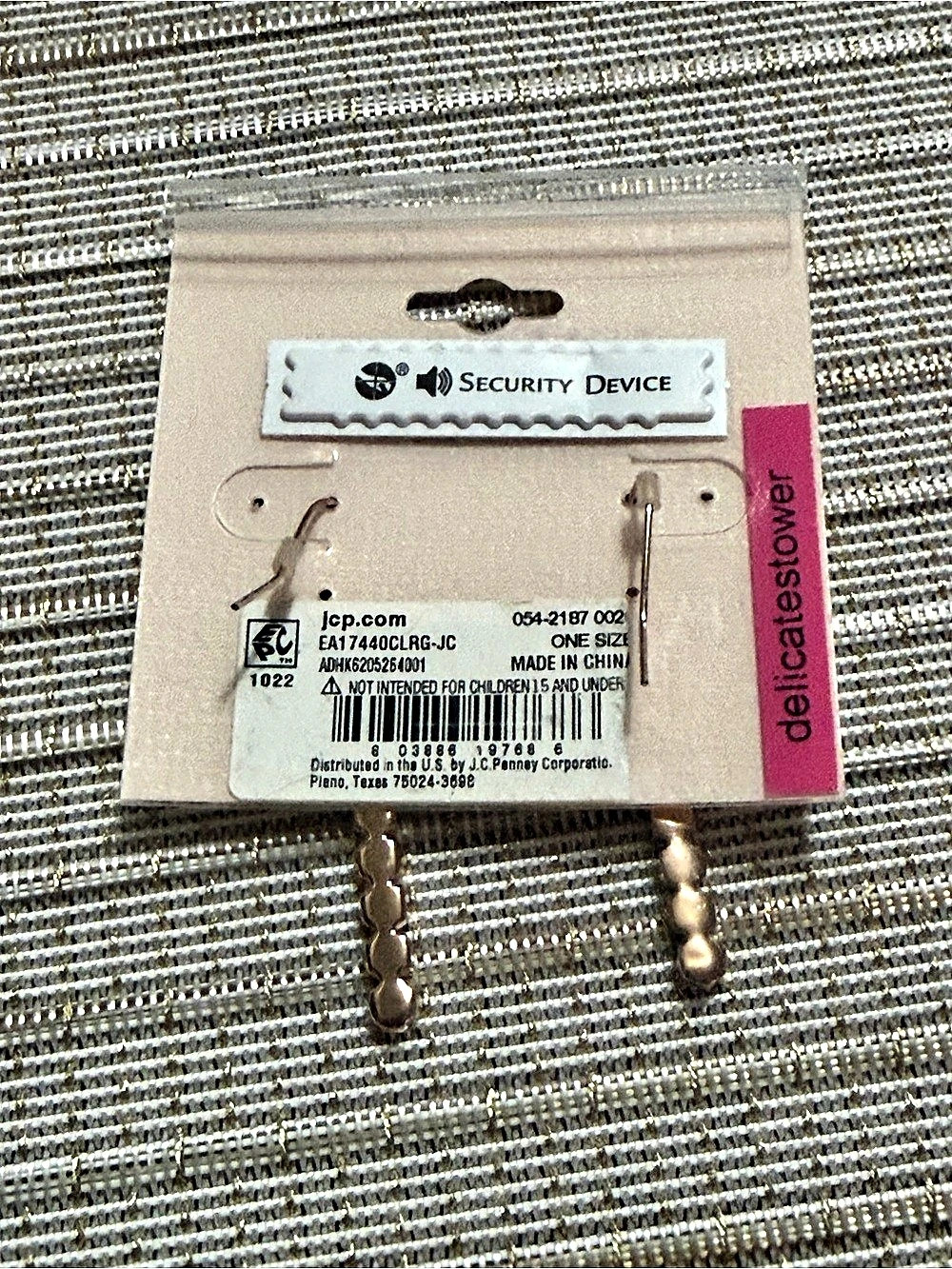 Bijoux Bar Delicates Rhinestone Line Dangle Earrings Gold - Picture 5 of 5
